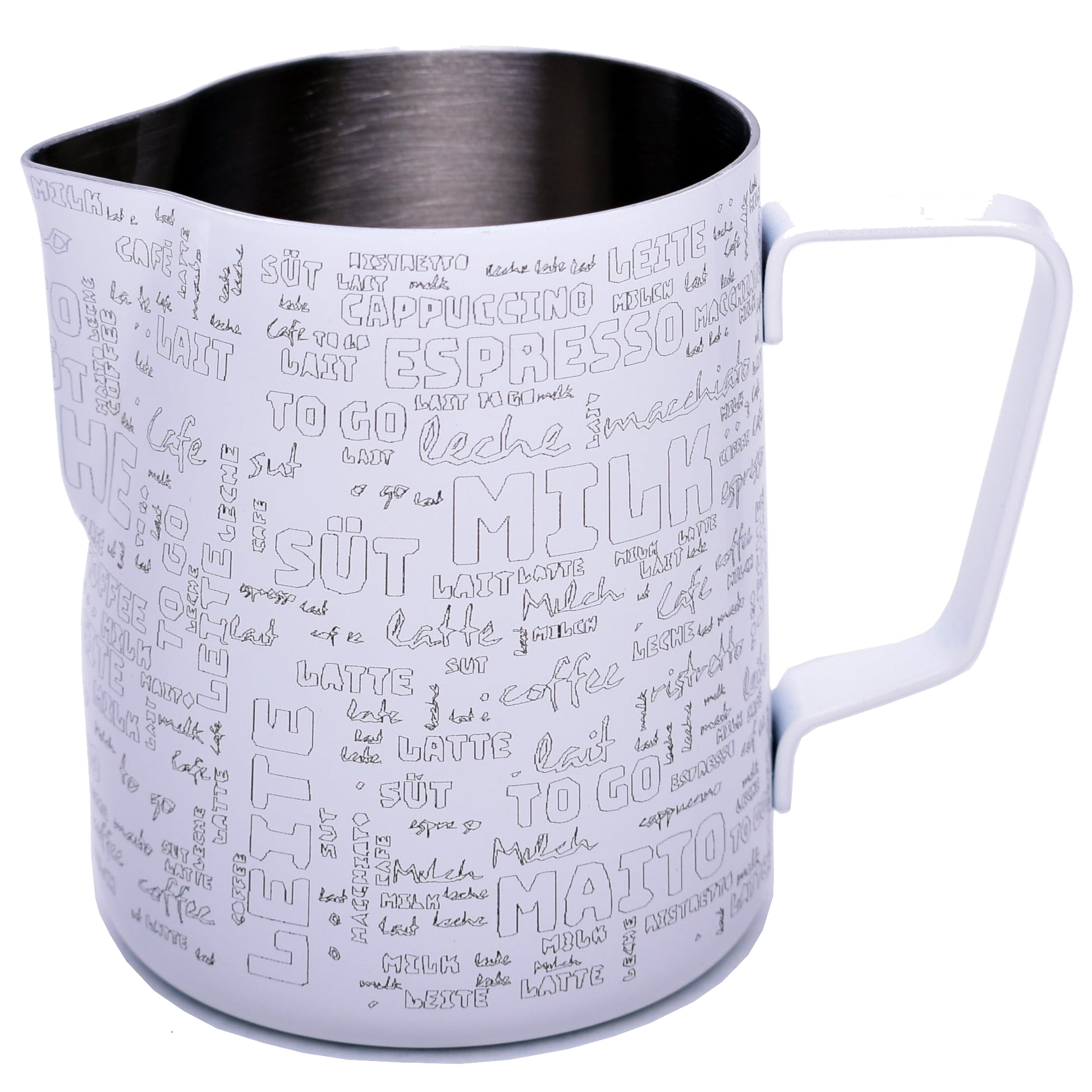 joefrex Milchkännchen Pulverbeschichtung TEXT MILK